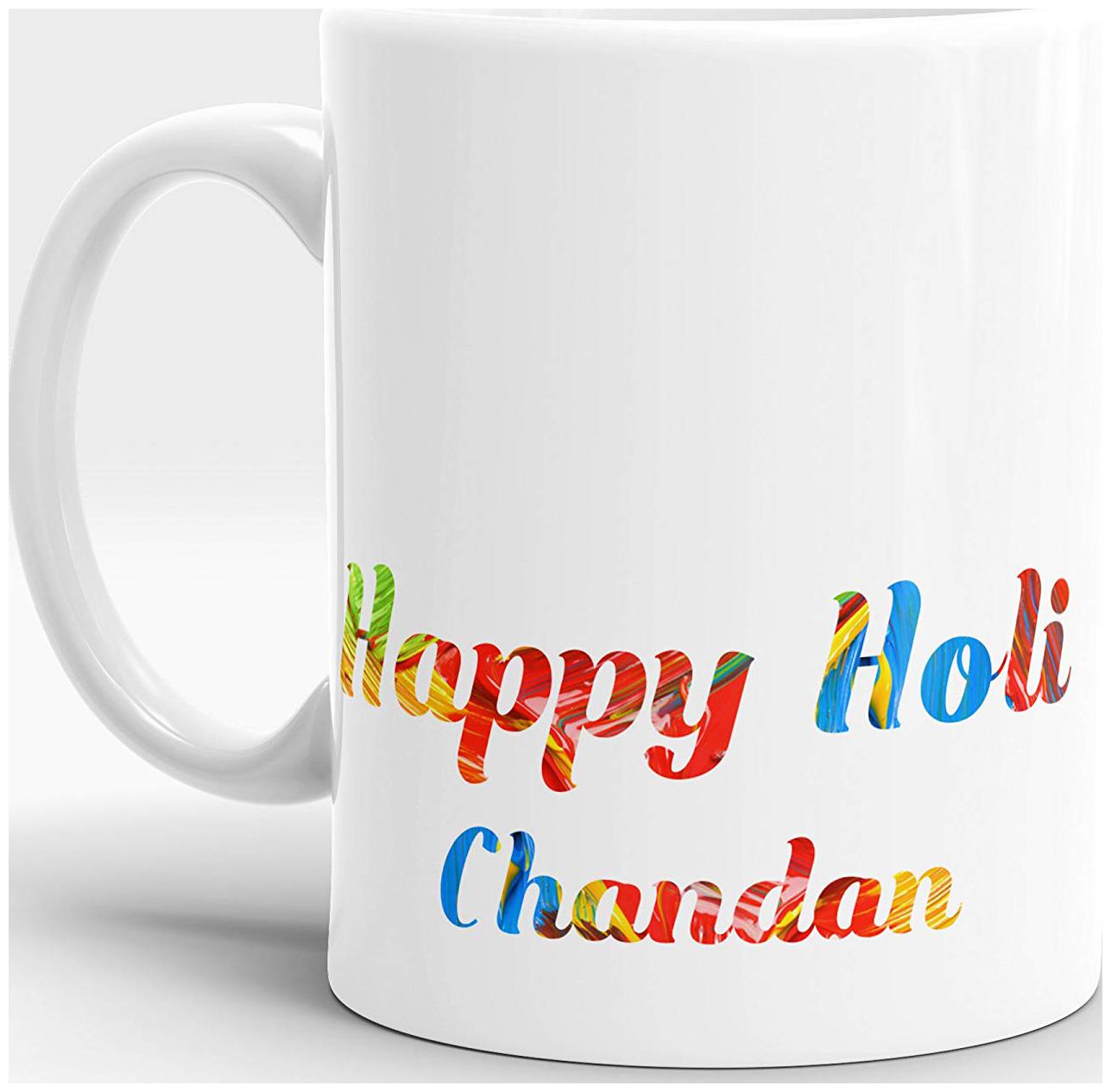 

Farnup Holi Gift Happy Holi Chandan Colorful Design Best Quality Printed Ceramic Coffee Mug
