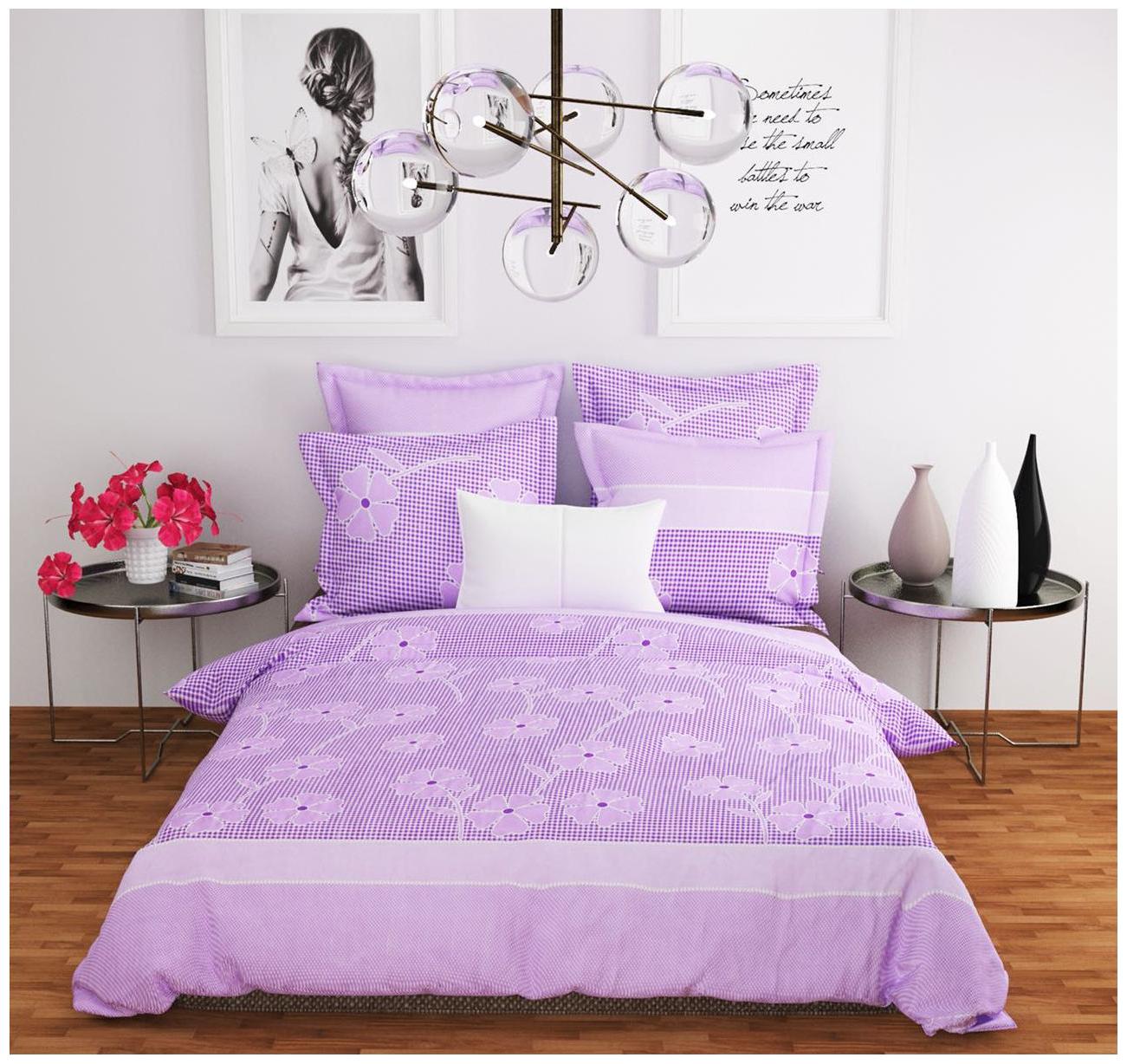 

FARSH Microfiber 3D Printed Double Size Bedsheet 144 TC ( 1 Bedsheet With 2 Pillow Covers Multi )