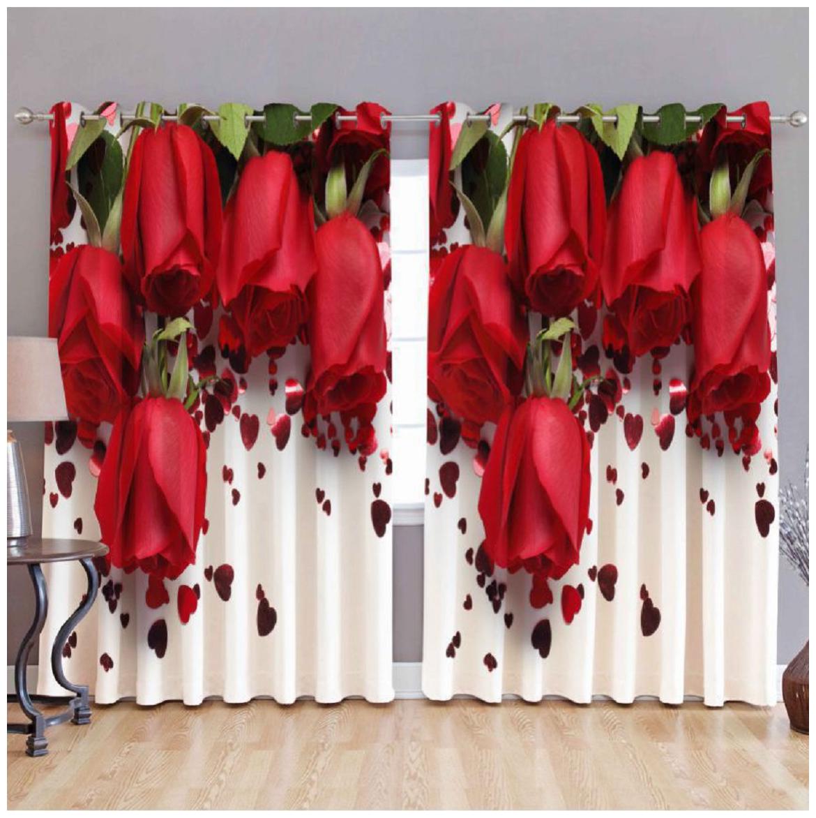 

FARSH Digital 3D printed curtains (SET OF 1 pc) 4X7 ft