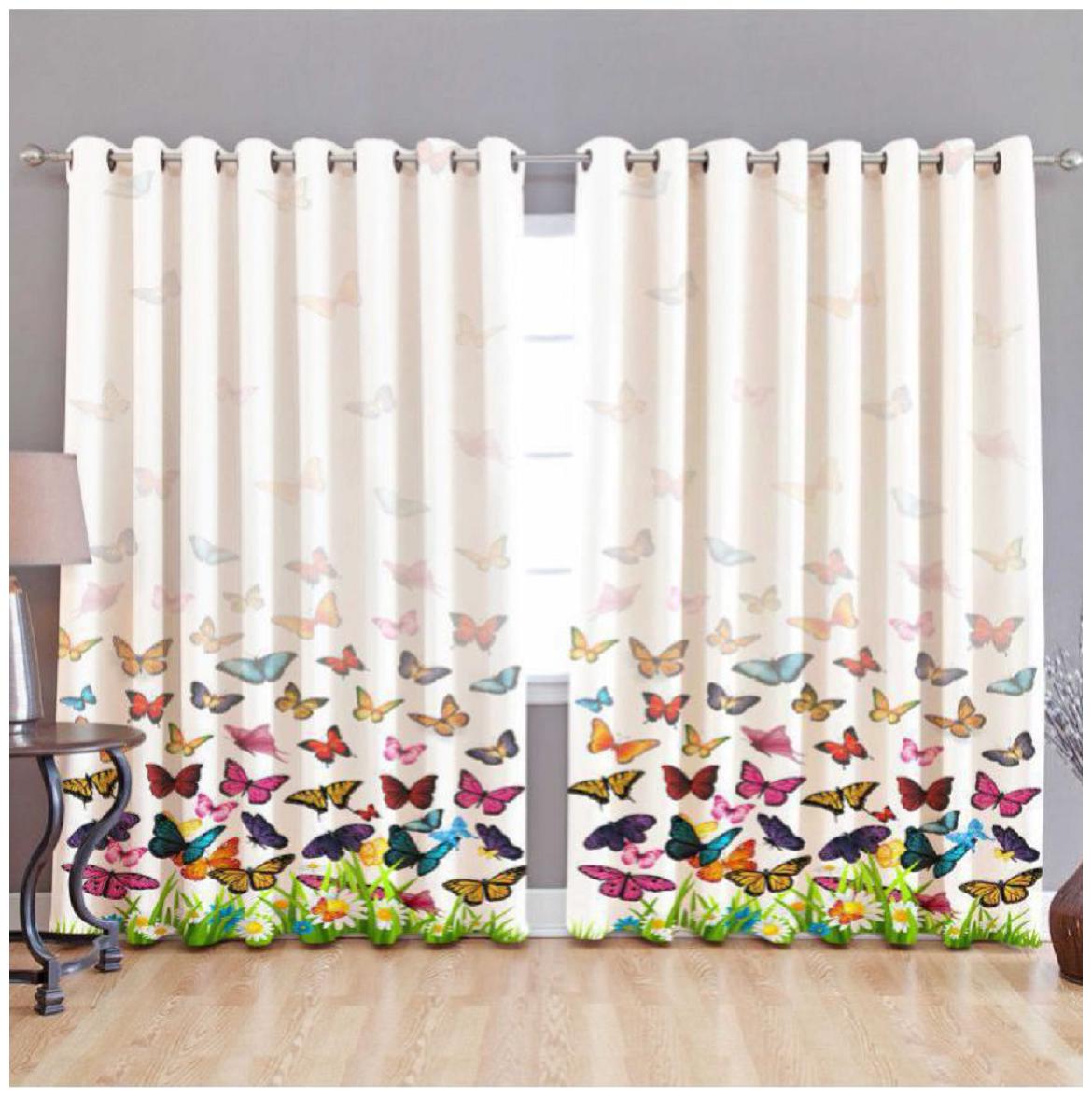 

FARSH Digital 3D printed curtains (SET OF 1 pc) 4X7 ft