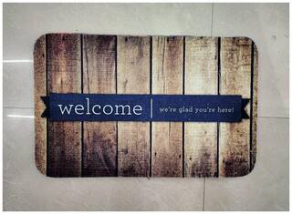 FARSH Polyester Printed Anti Slip Door Mat- 40x60 CM