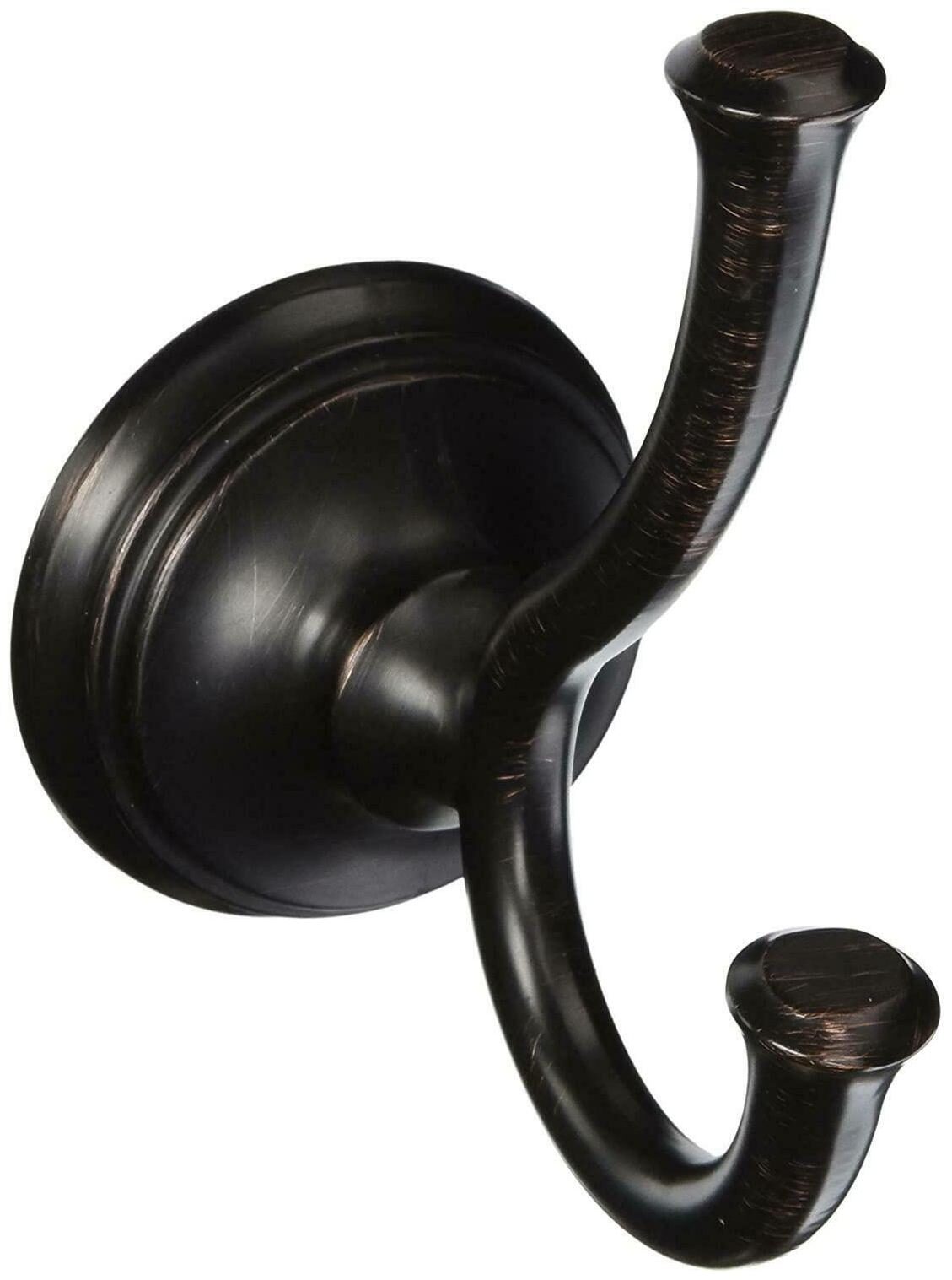 

Faucet Bathroom Accessories Double Towel Hook SpotShield Venetian Bronze