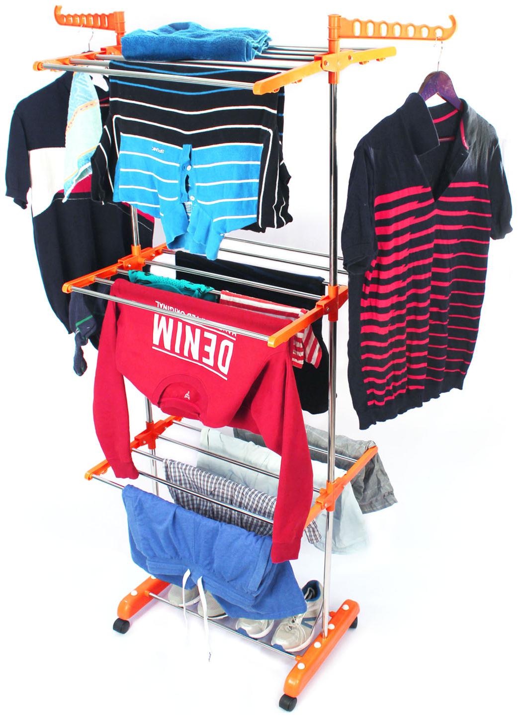 

FAVOUR Stainless steel Floor Cloth Dryer ( Orange Maximum Load Upto 10kg kg )