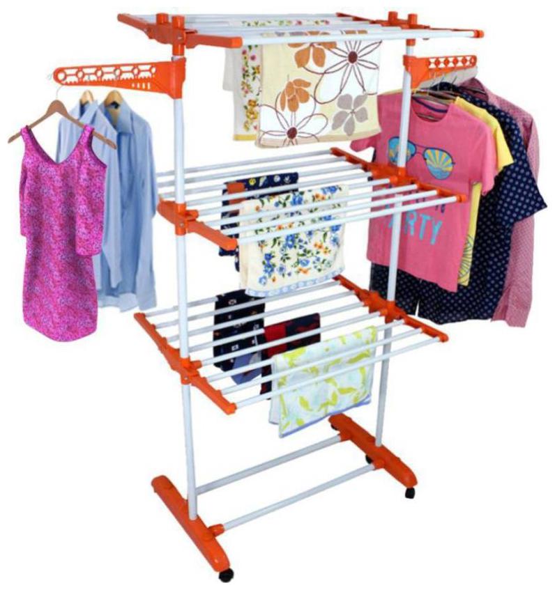 

FAVOUR Stainless steel Floor Cloth Dryer ( Orange Maximum Load Upto 10kg kg )