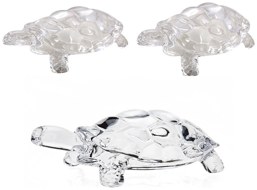 

Feng Shui Tortoise Glass (Kachua Turtle ) Set of 3 (SML)