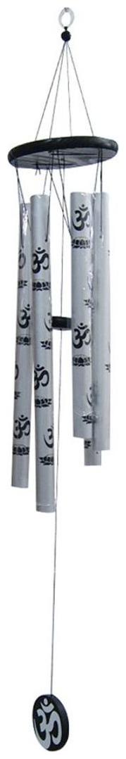

Feng Shui Vastu Om Silver Aluminium Wind Chime