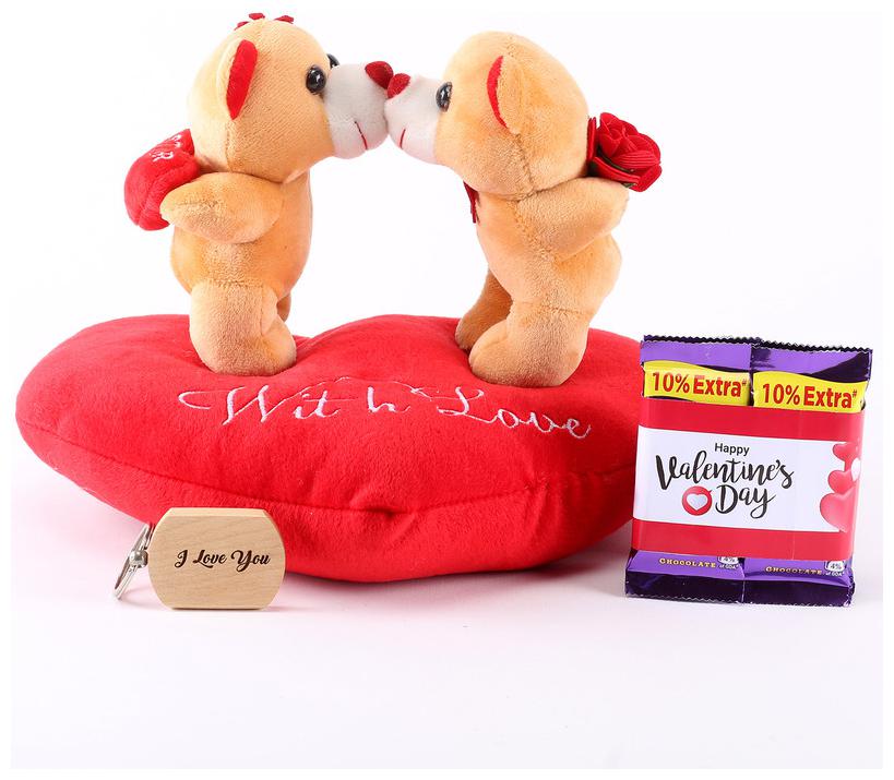 ferns and petals teddy bear