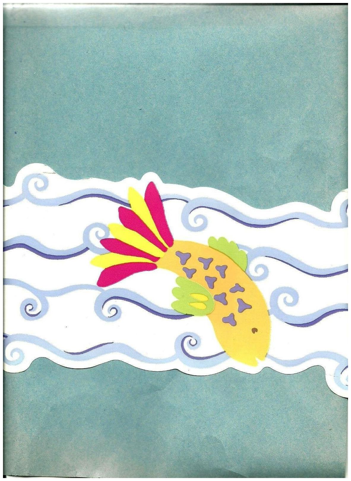 

FISH WHIMSICAL COLORS WALL BORDER US2359B