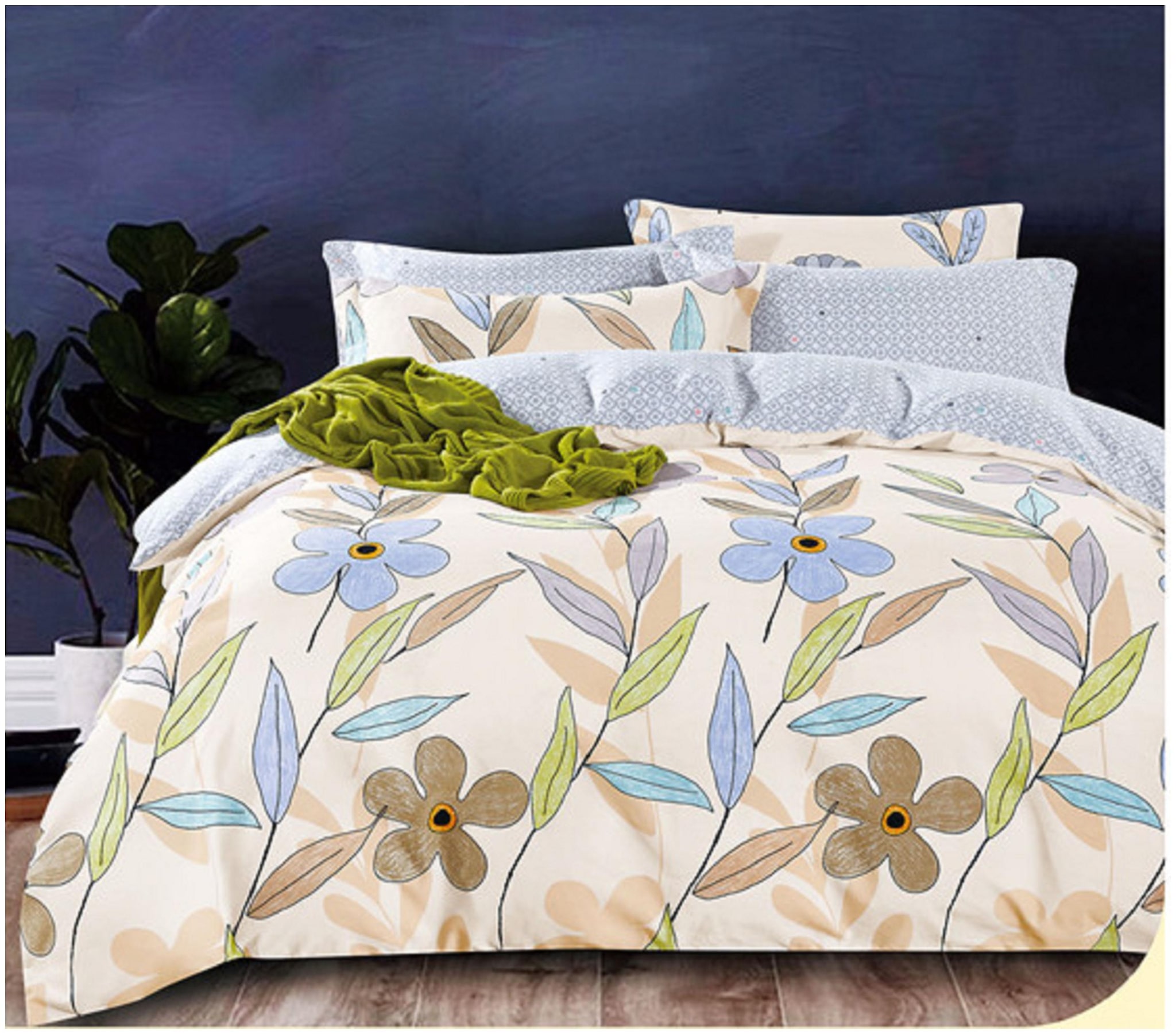 

Fitted Bedsheet King Size (3 Pcs Set 1 Engage King Fitted Double Bedsheet with 2 pillow Covers)