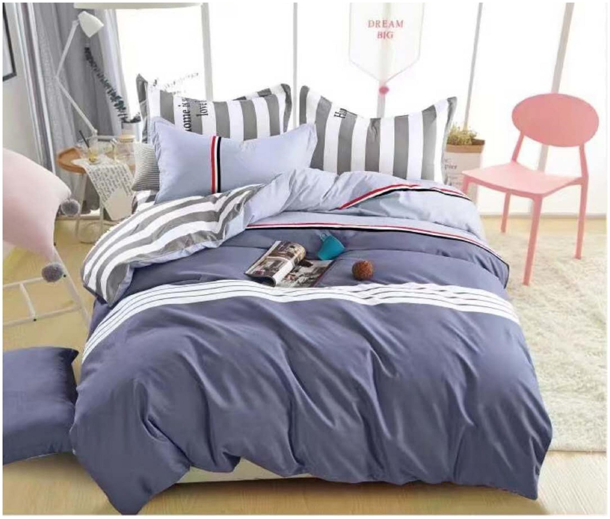 

Fitted Bedsheet Queen Size (3 Pcs Set 1 Engage Queen Fitted Double Bedsheet with 2 pillow Covers)