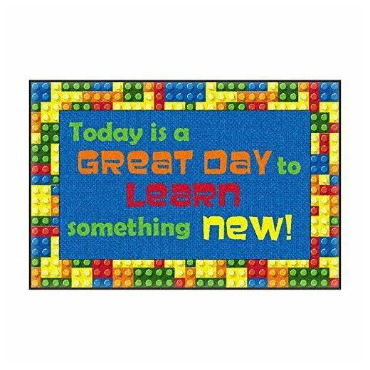 

Flagship Carpets CE144-14W Welcome Mat Great Day 2 x3 Rectangle