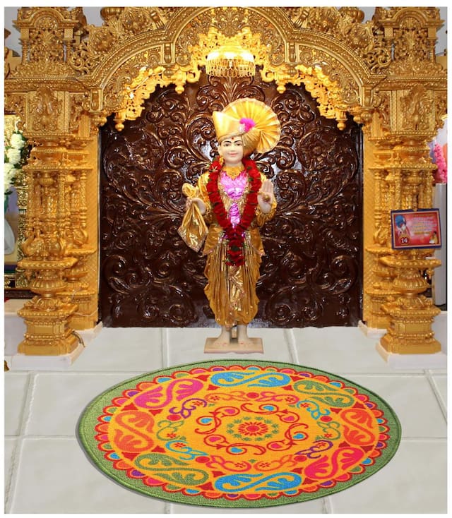 STATUS TABA ROUND COLOURFUL CARPET RUG 1 pc