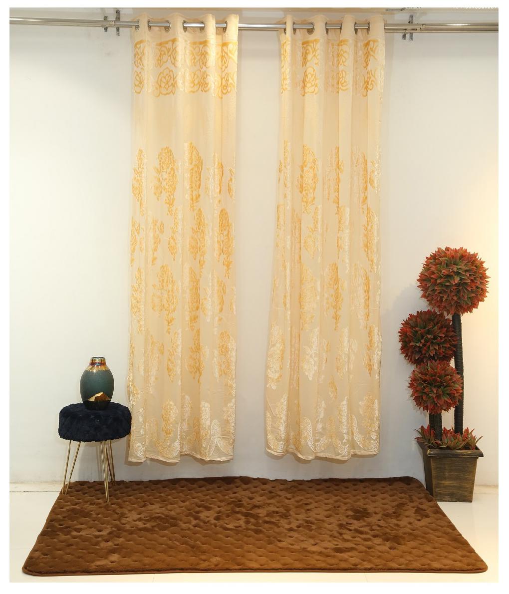 

Florance Polyester Door Blackout Multi Regular Curtain ( Eyelet Closure Floral )