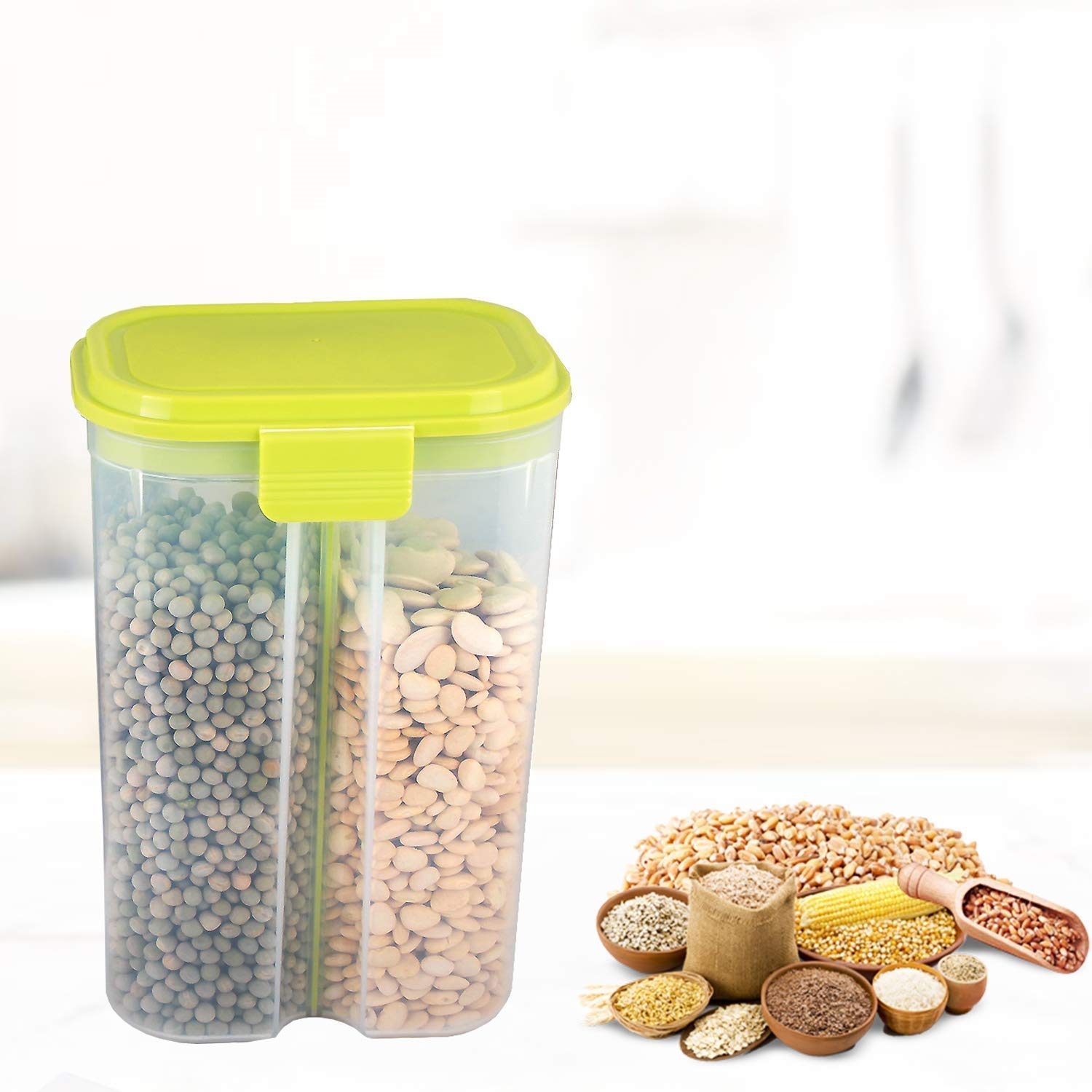 

Floraware 2000 ml Green Plastic Container Set - Set of 1