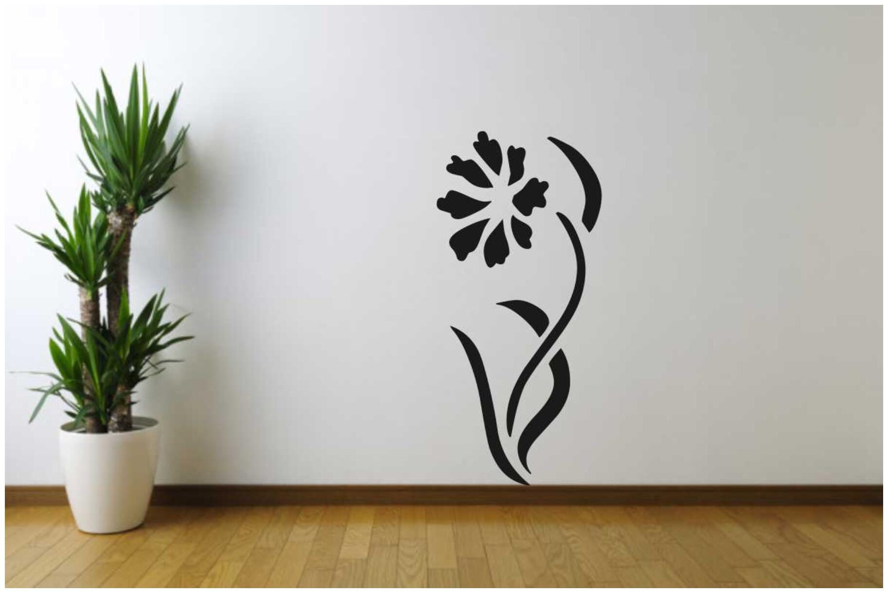 

Rawpockets Wall Stickers Flower Pot