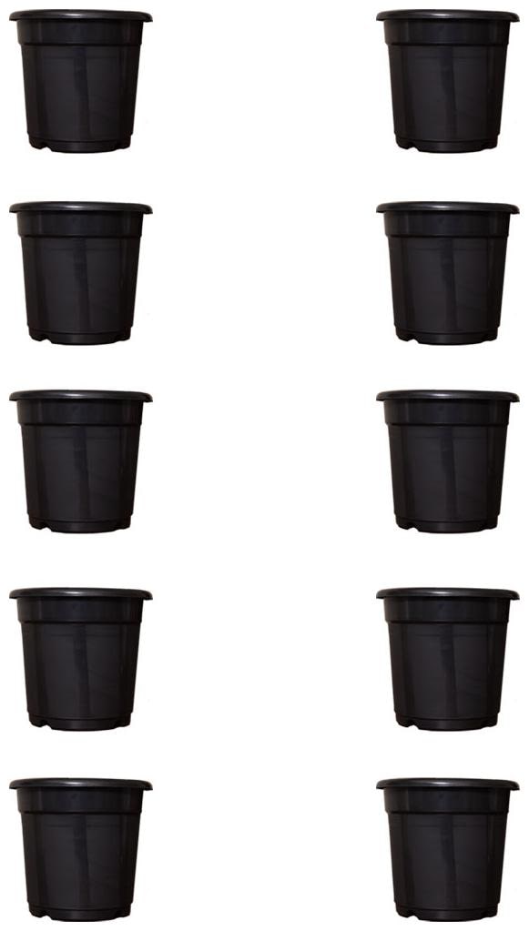 

Flower Pots 8 inch Set of 10 Plant Container ( External Height - 20 cm)