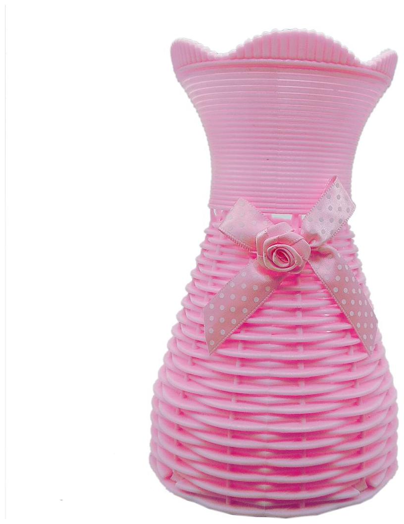 

Flower vases by Random flower vases for living room home decor flower pots pink vase with a bow in front
