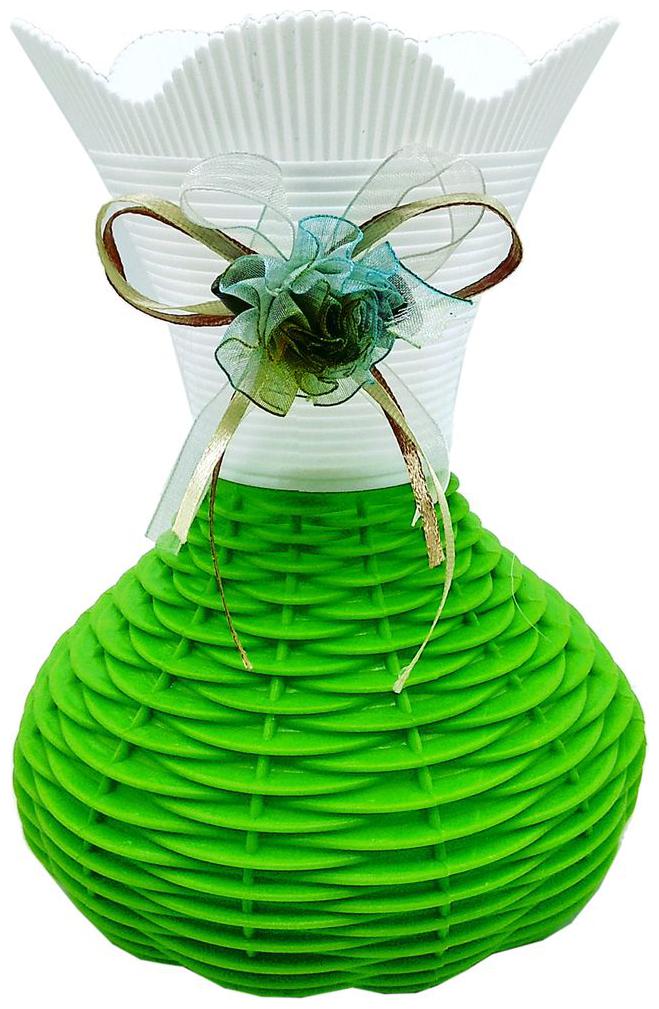

Flower vases by Random flower vases for living room flower pots green and white colored with a rounded base