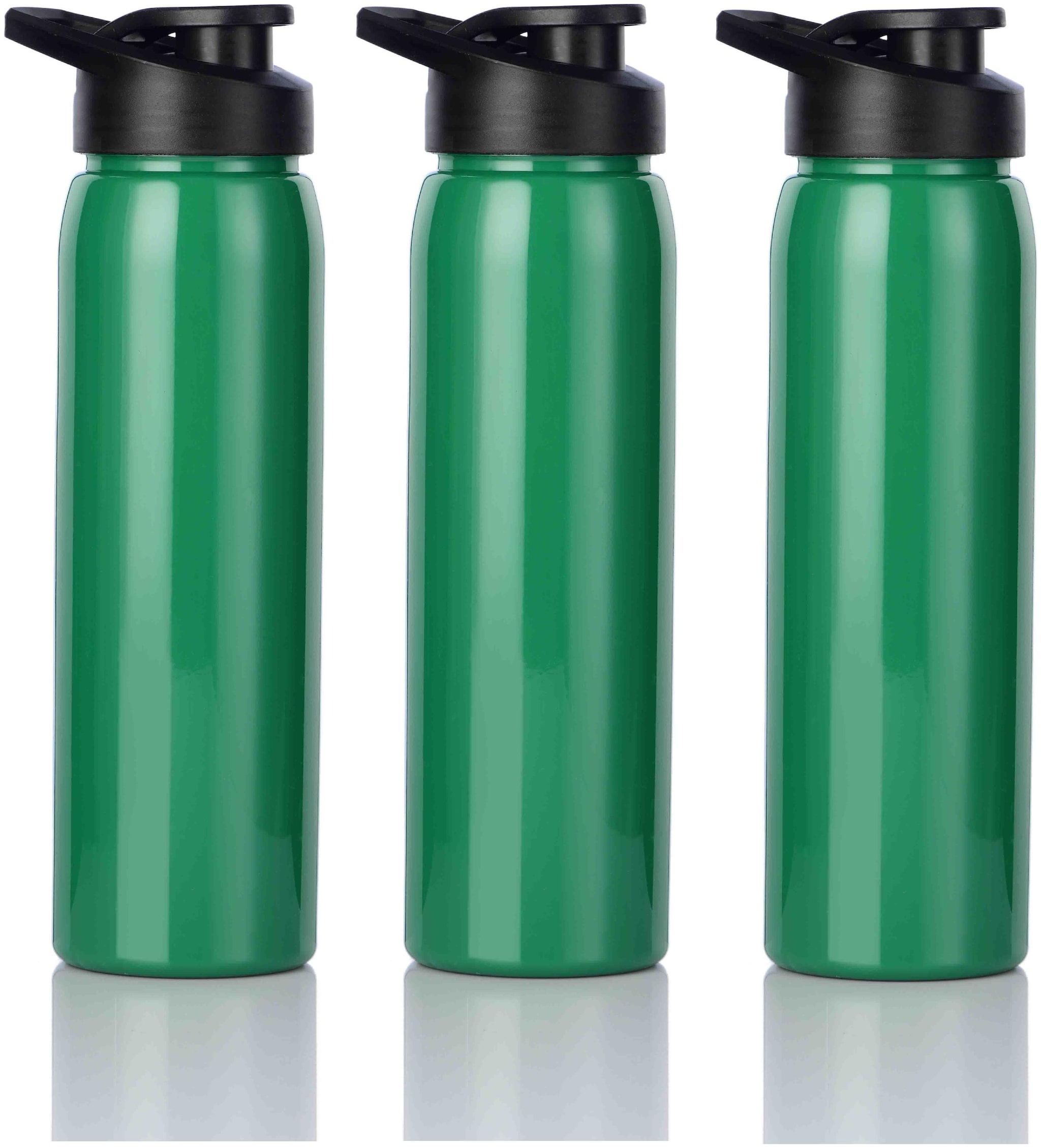 

Flux PET Green Water Bottle ( 800 ml Set of 3 )
