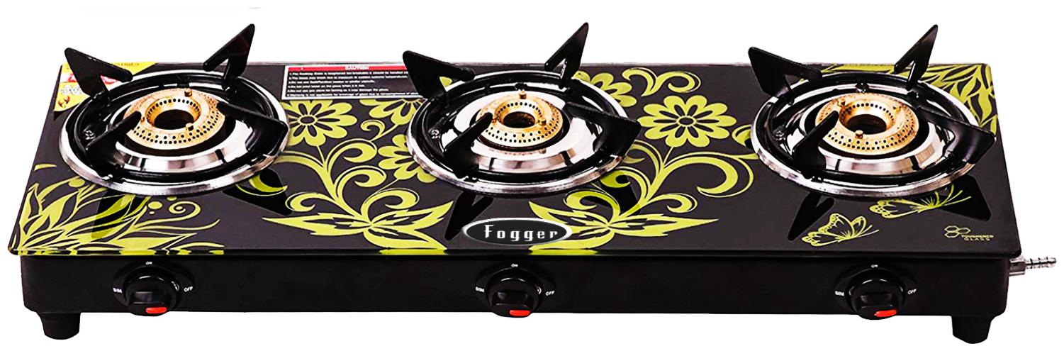 

Fogger 3 Burner Regular Yellow Gas Stove