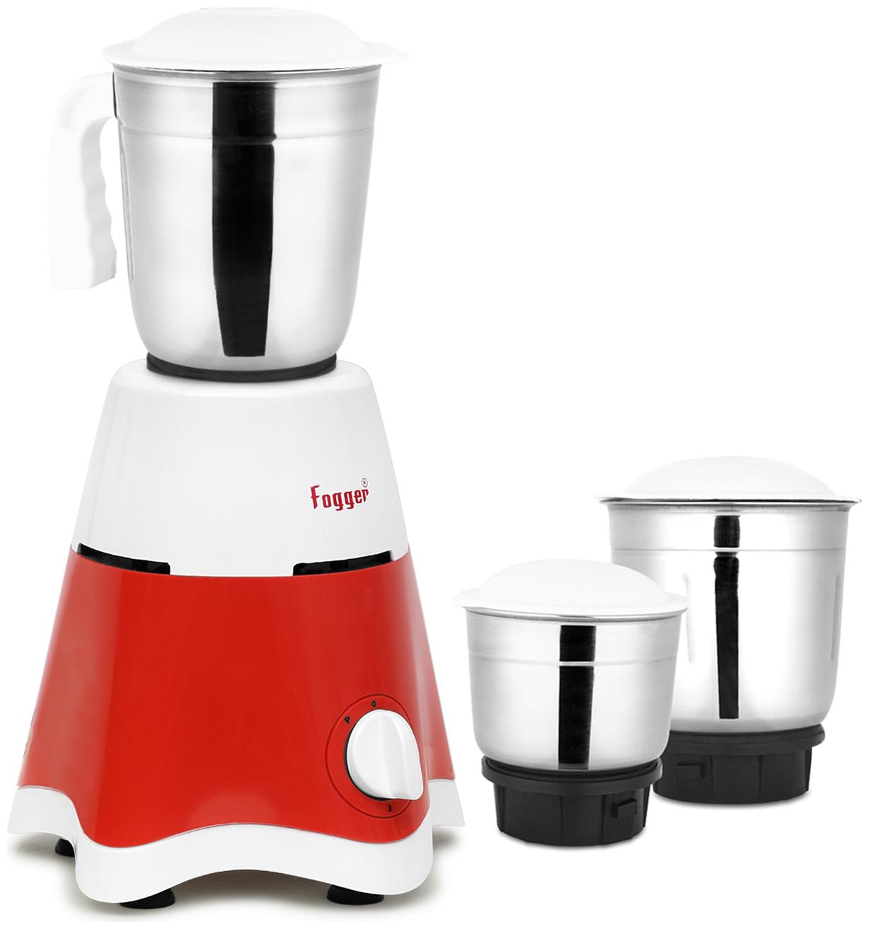 

Fogger FMG-500 500 W Mixer Grinder ( Red White 3 Jars )
