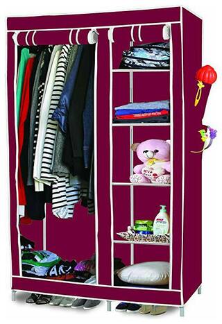Buy Foldable Collapsible Wardrobe Cupboard Almirah Iv Nb Online
