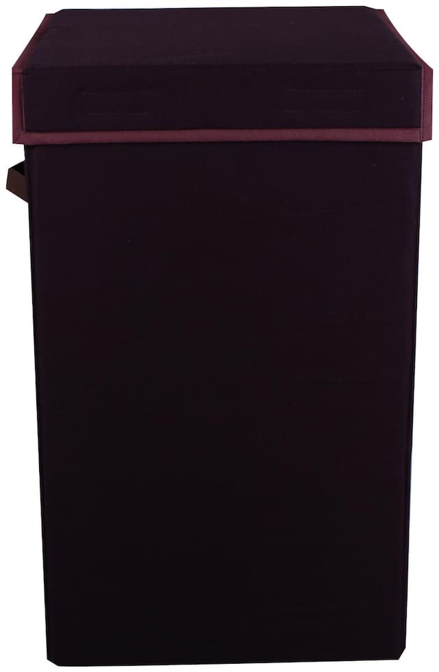 JMD Creation Cotton Brown Laundry Basket ( Set of 1 )