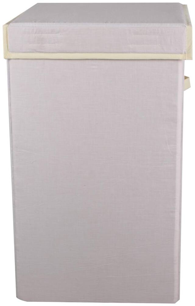JMD Creation Cotton Cream Laundry Basket ( Set of 1 )