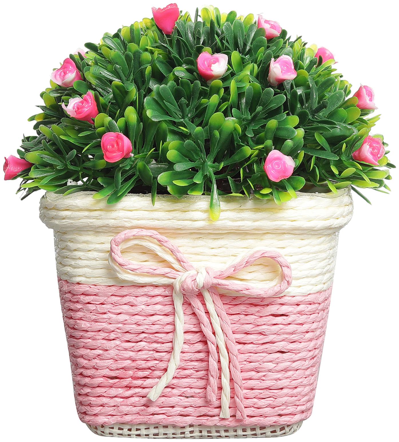 

Foliyaj Artificial Plant with Small Pink Flowers