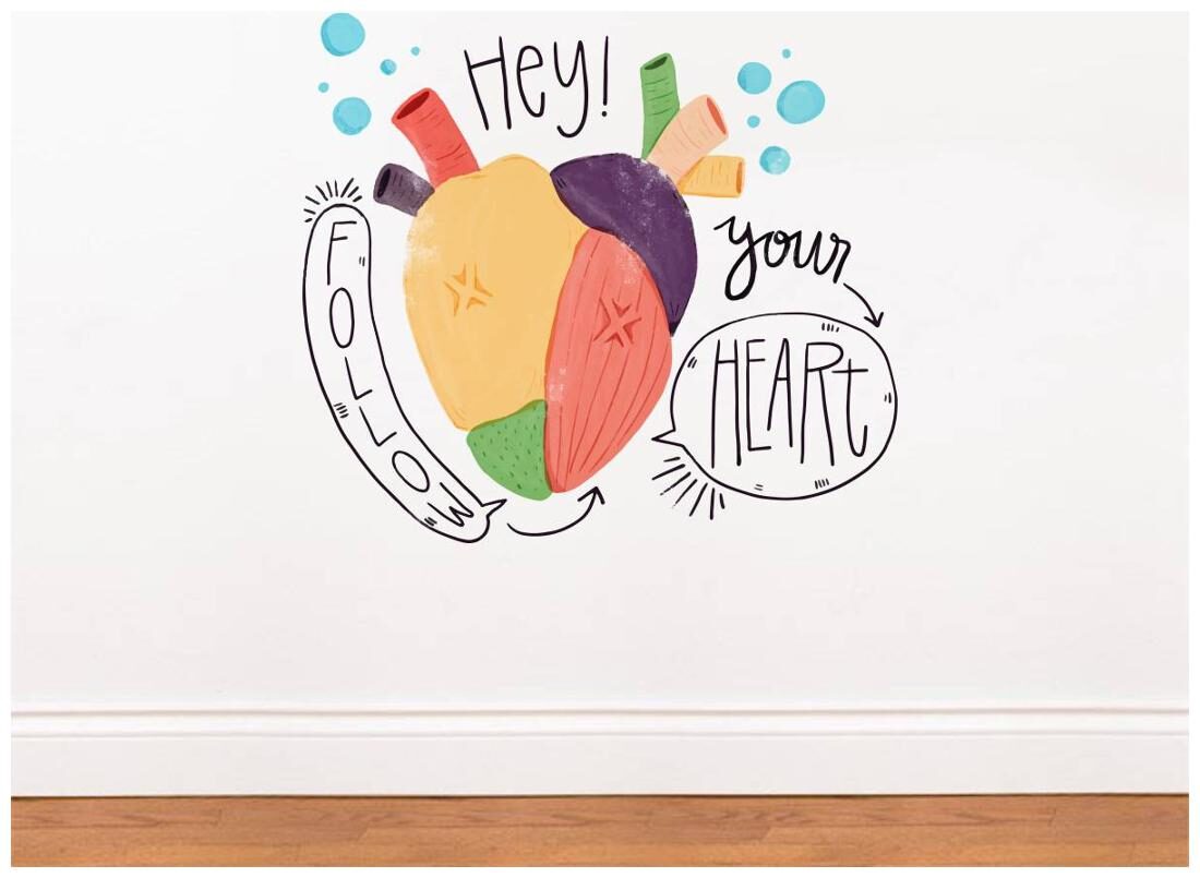 

Rawpockets Wall Stickers Follow Your Heart