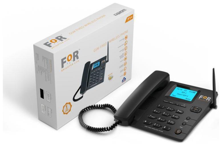 

FOR F1 Dual Sim Cordless Landline Phone ( Black )