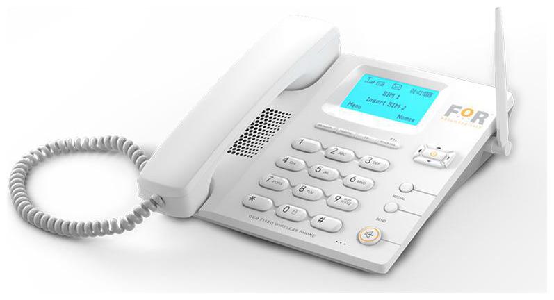 

FOR F1 Dual Sim Corded Landline Phone ( White )