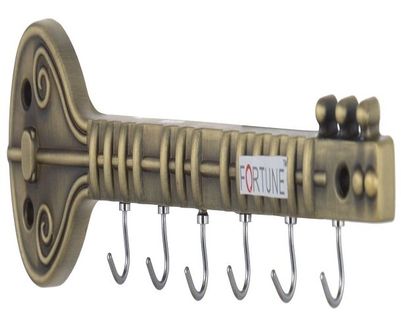 

Fortune Brass Zinc Sitar Key Holder ( Set of 1 )