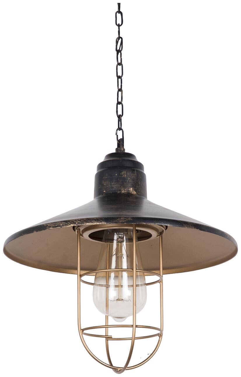 

Fos Lighting English Farmhouse Style Antique Gold Pendant Light
