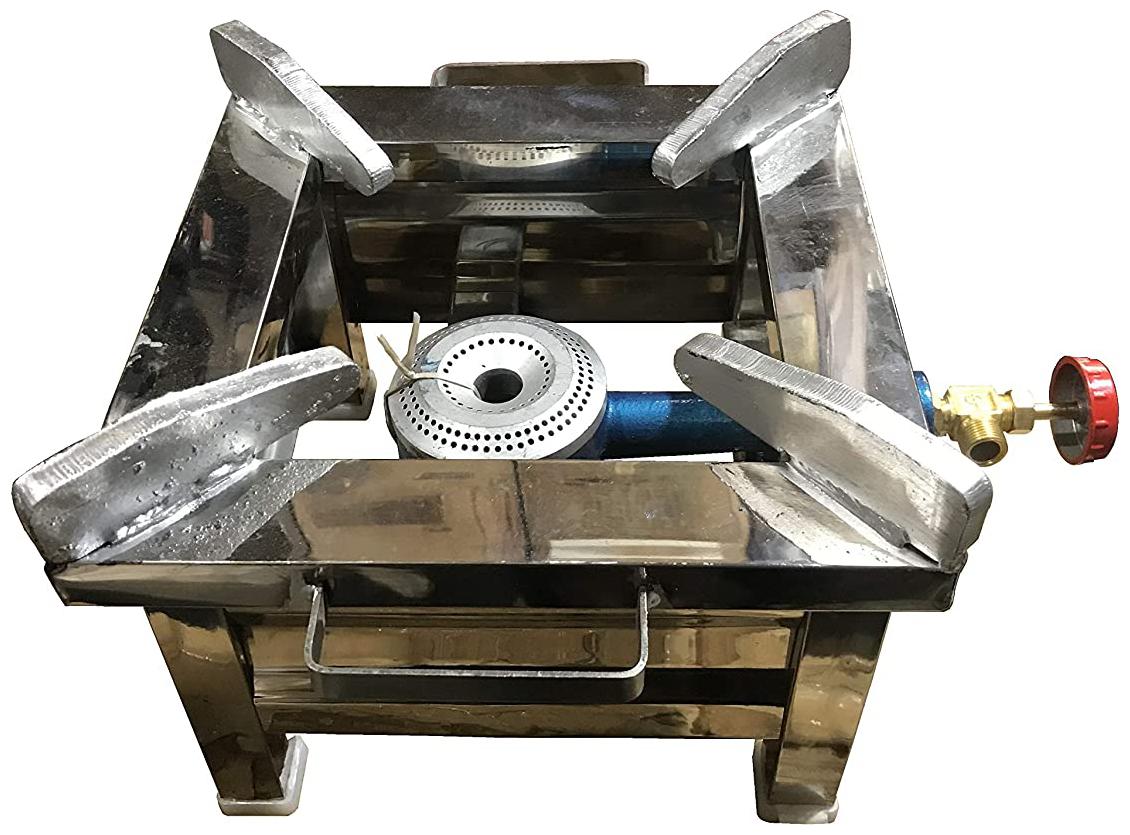 

FOZTI 1 Burner Regular Silver Gas Stove ISI Certified