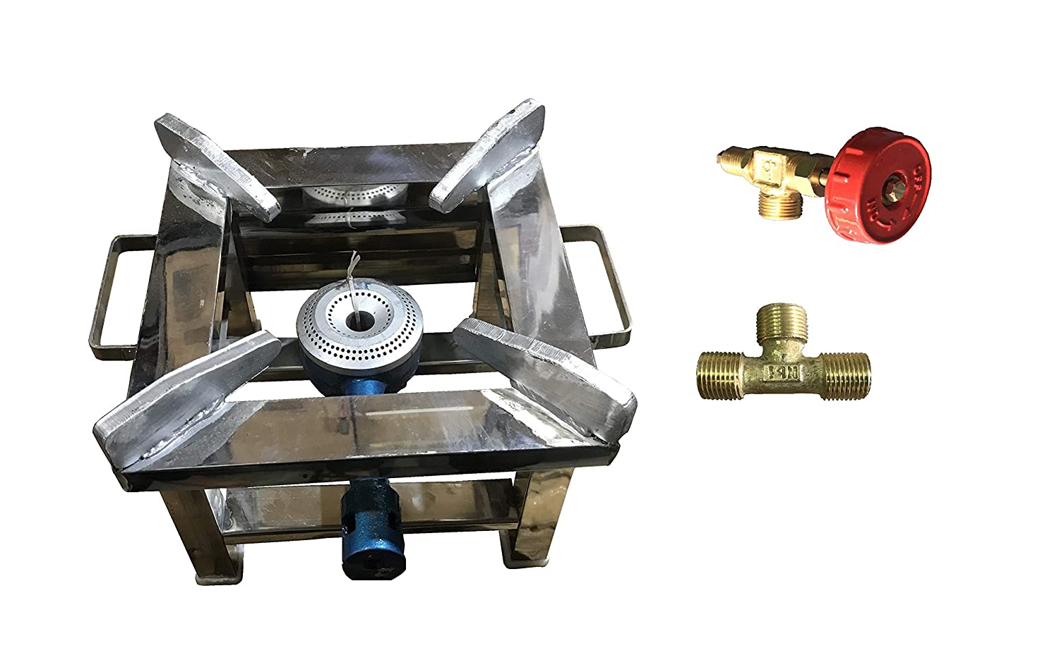 

FOZTI 10 001 1 Burner Regular Silver Gas Stove ISI Certified