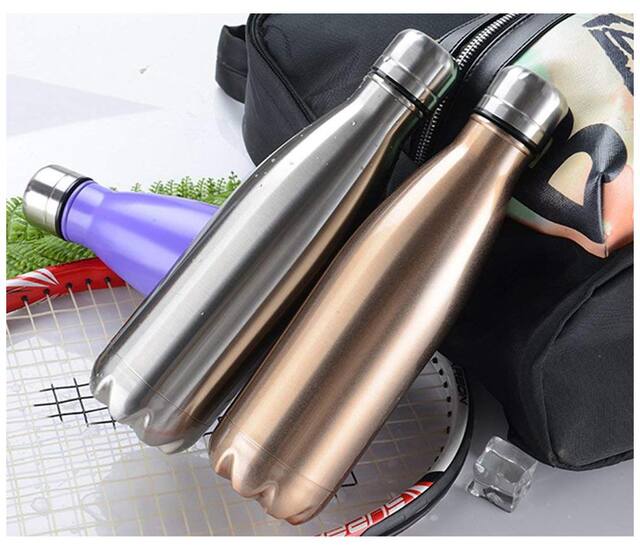 FPR Stainless Steel Water Bottle Set of 1 ( Assorted , 750 ml )
