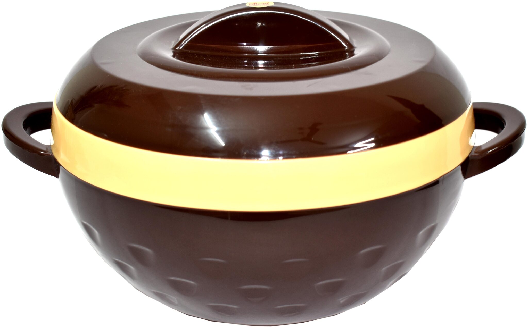 

FPR Ruchi Delighted Bowl Shape Insulated 2400ml BPA Free 18 8 Food Grade Stainless Steel Hot Pot Casserole for Roti Chapati Paratha Idli Dal Curd (1 Pc Brown)