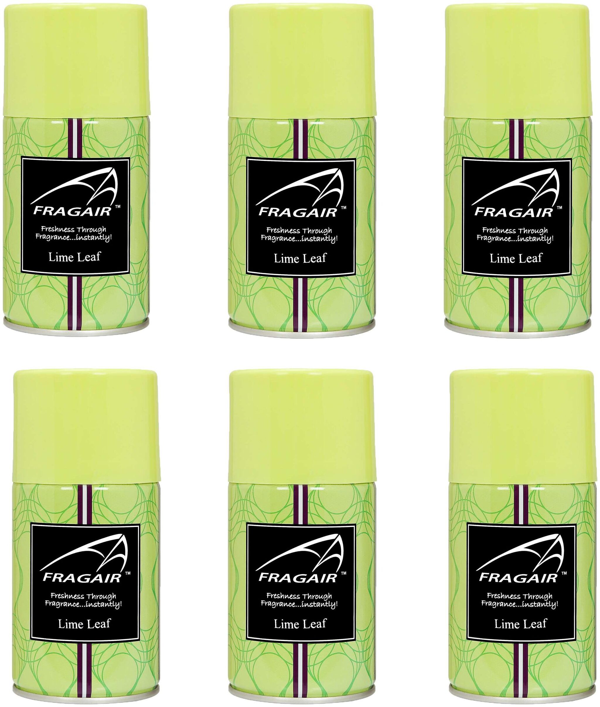 

Fragair Air Freshener Refills for Automatic Dispensers Lime Leaf Pack of 6 (250ml each)