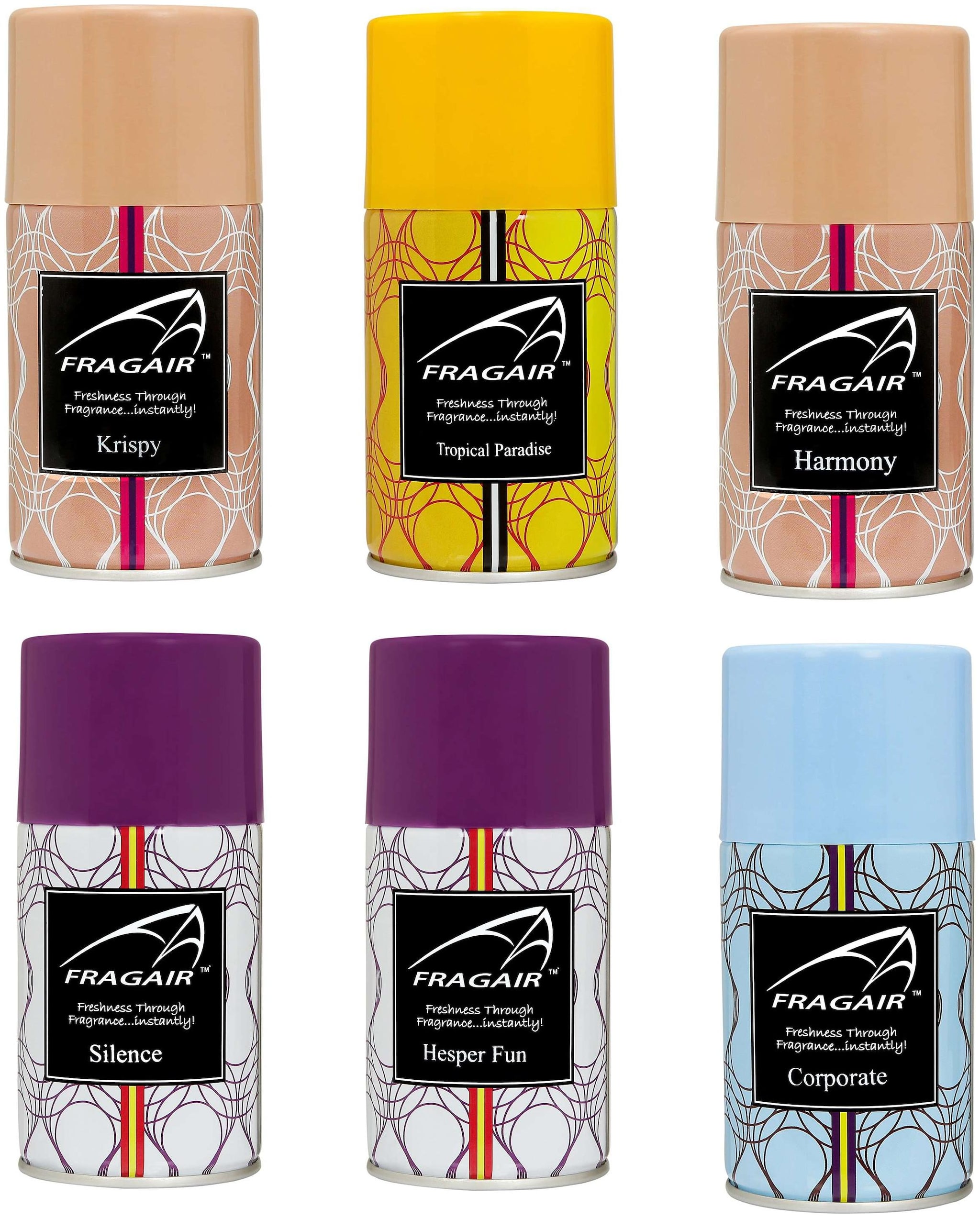 

Fragair Air Freshener Refills for Automatic Dispensers Pack of 6 (250ml each)
