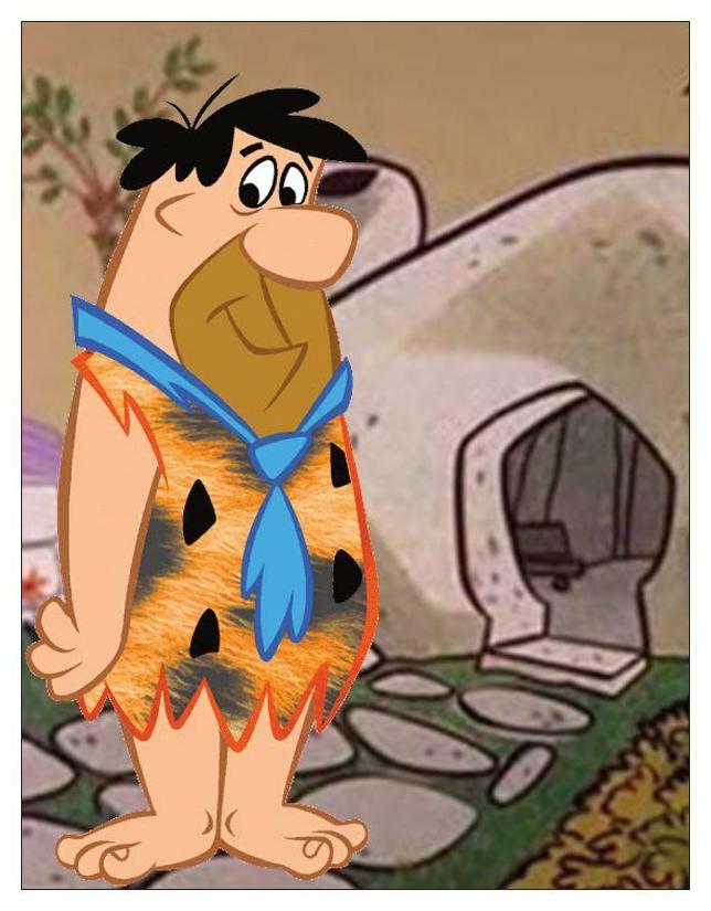 

FRED FLINTSTONE LARGE FRIDGE MAGNET 1 4X5 5 BED ROCK FREE SHIPPING