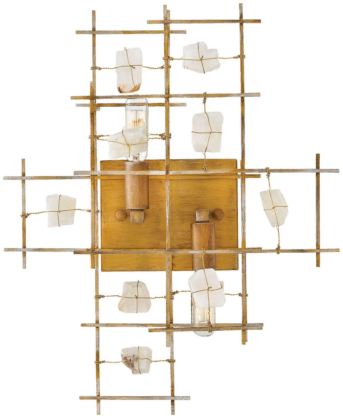 

Fredrick Ramond FR47882 Gold Petra 2-Light 17-1 2 W Wall Sconce