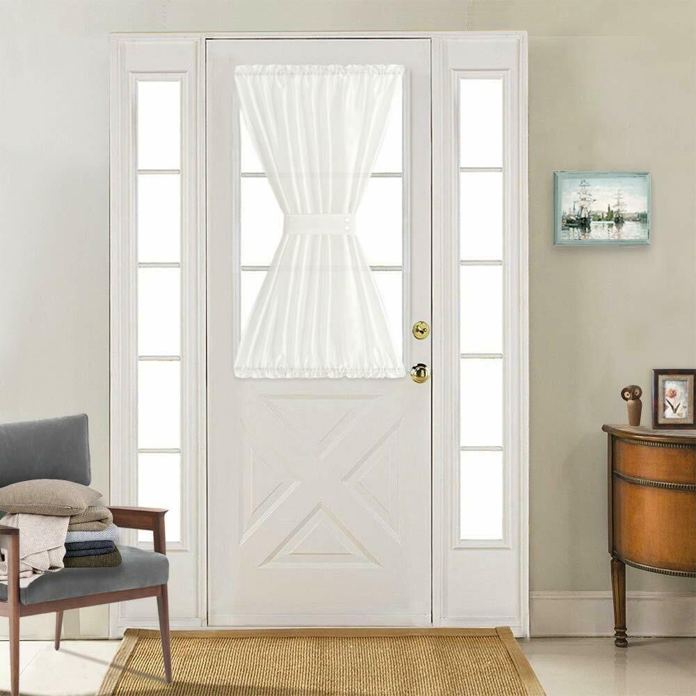 

French Door Panels Privacy French Door Curtain Panels Faux Silk Dupioni 1 Panel
