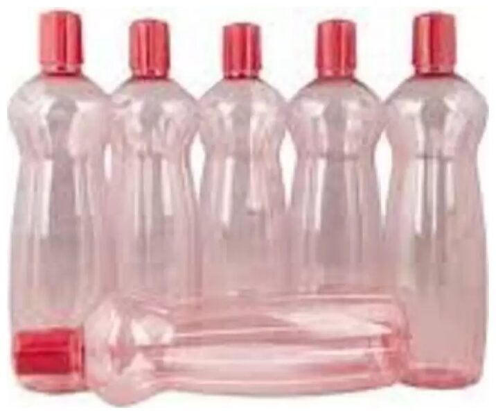 

VJ Plastic Red Water Bottle ( 1000 ml Set of 6 )