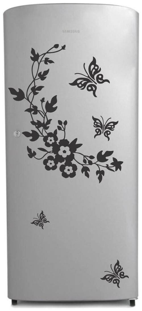 

Fridge Sticker (Daisy butterfly Wall Covering Area 26 x 19 Inch)