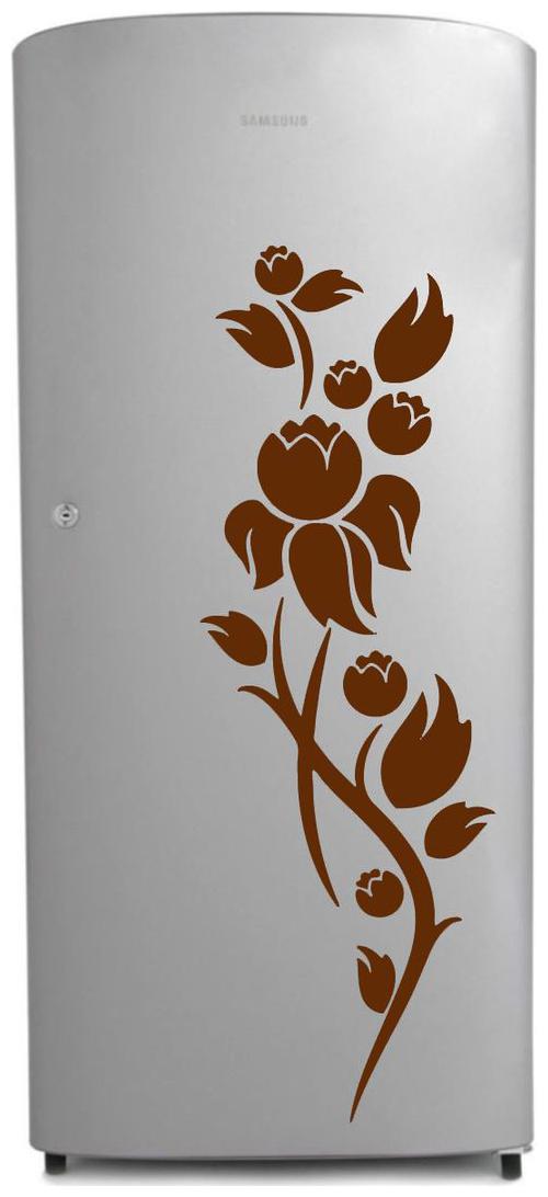 

Fridge Sticker (Daisy butterfly Wall Covering Area 26 x 19 Inch)