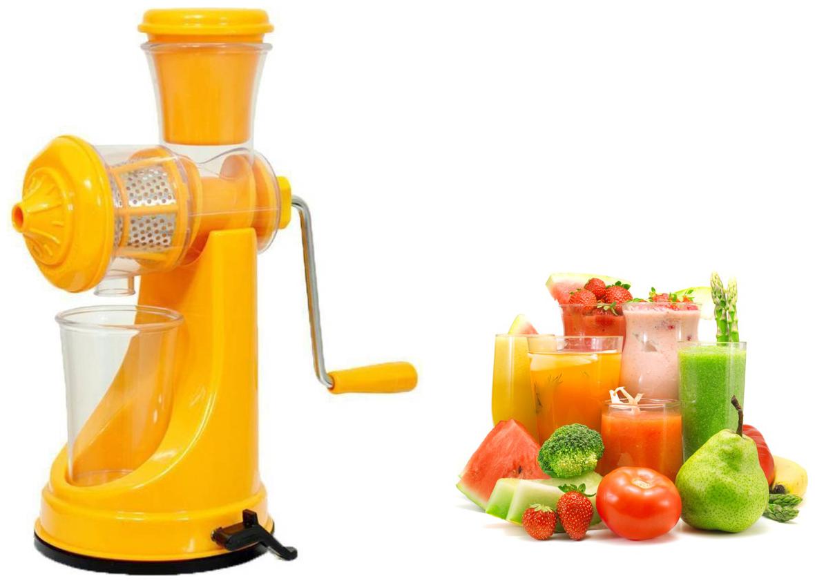 

Fruit Vegetable Steel Handle Juicer with Vaccum Locking System (Multi Color) Set of 1