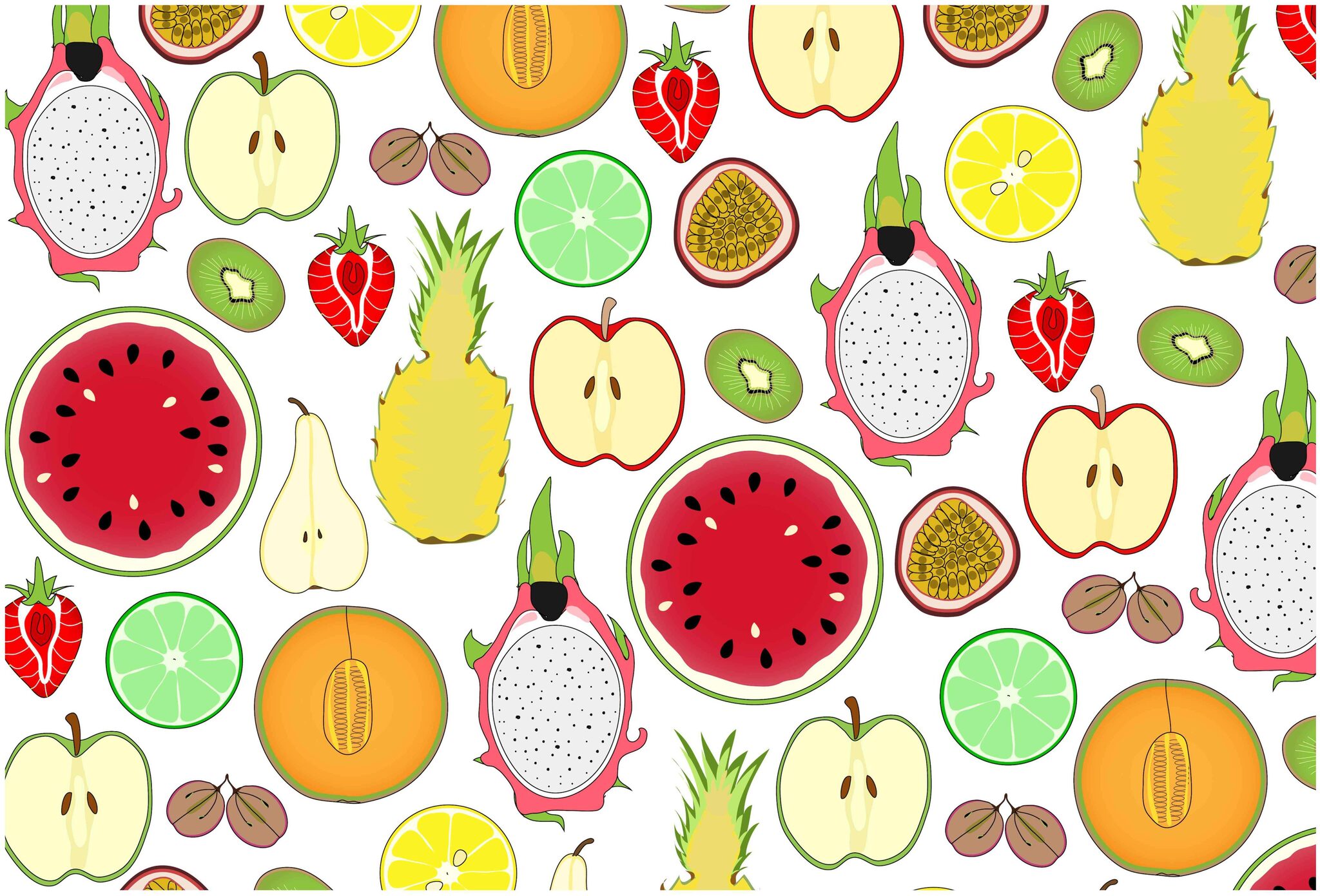 Buy Fruits Wallpaper Online at Low Prices in India - Paytmmall.com