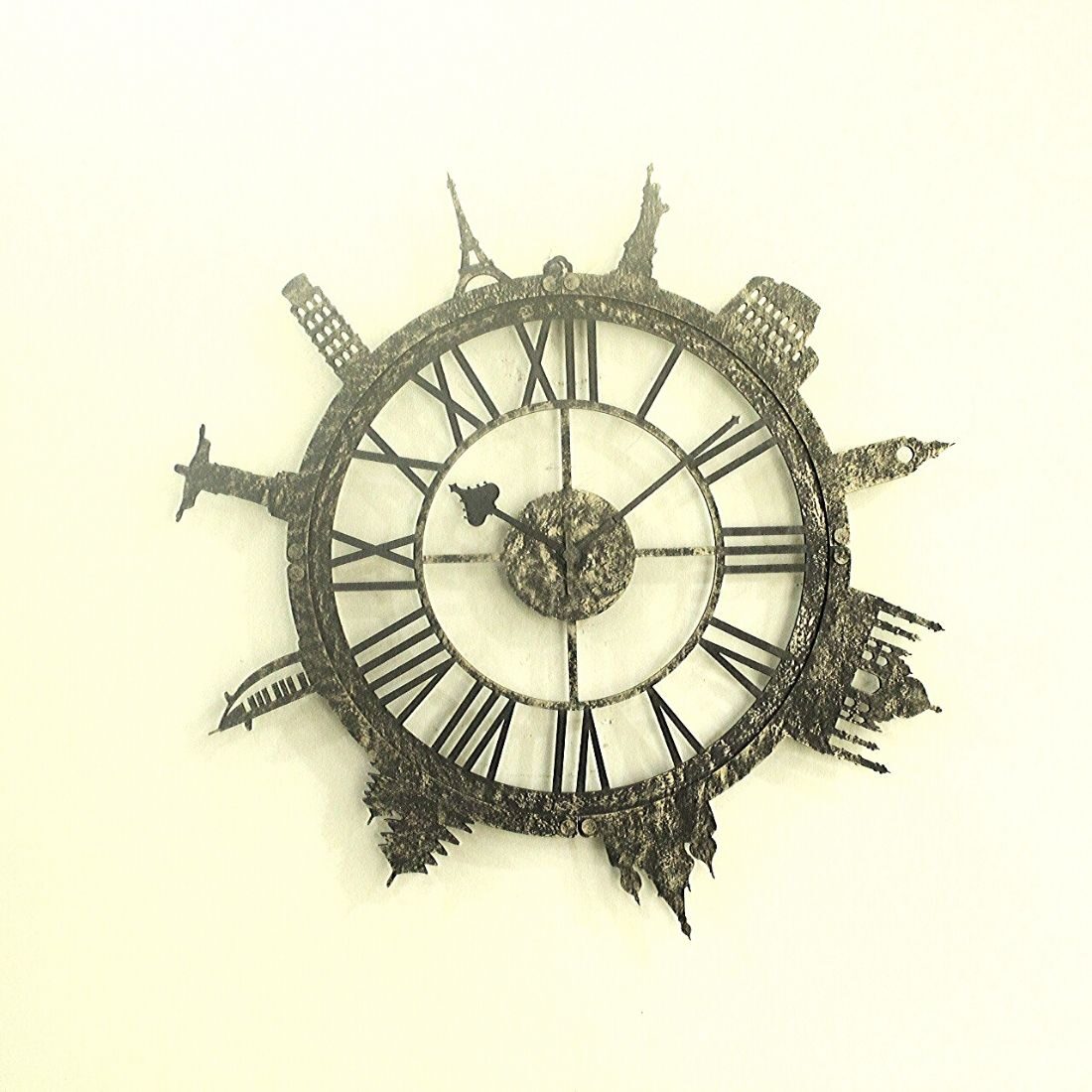 

Fufuh Mdf with melamine Analog Wall clock ( Set of 1 )