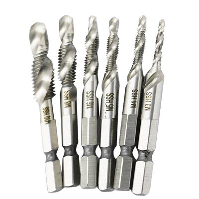

Futaba 6pc Combination Drill Tap Bits M3-M10 Hss